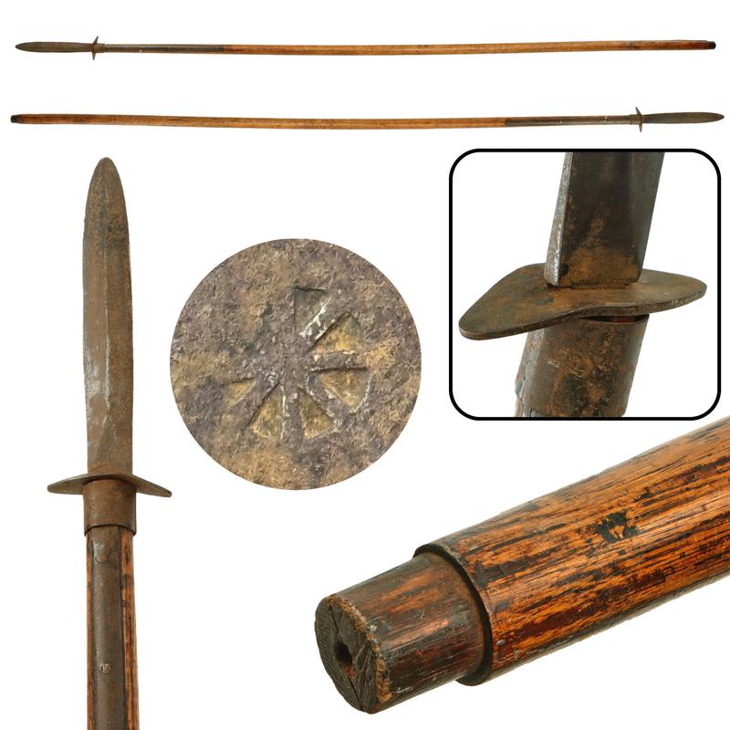 Original U.S. Civil War Confederate Georgia Joe Brown Pike with Sunburst Stamp on Ricasso - 96 1/4 Long