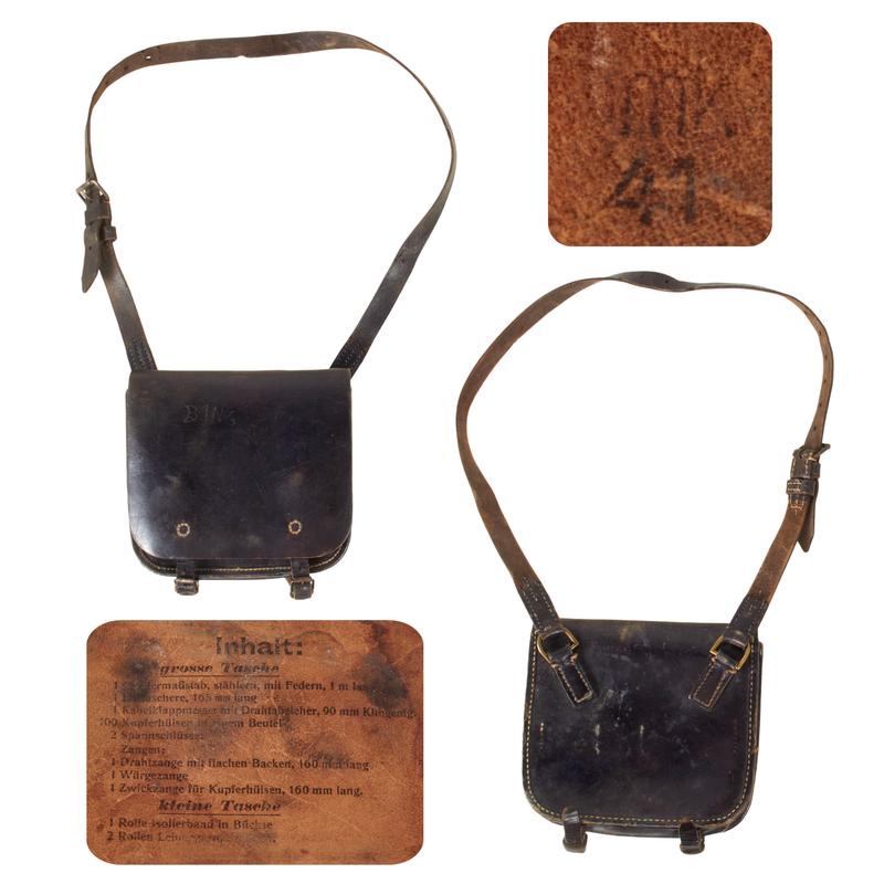 Original German WWII Rare Pioneer Mine Tool Case with Makers Mark & Waffenamt Stamp - Dated 1941
