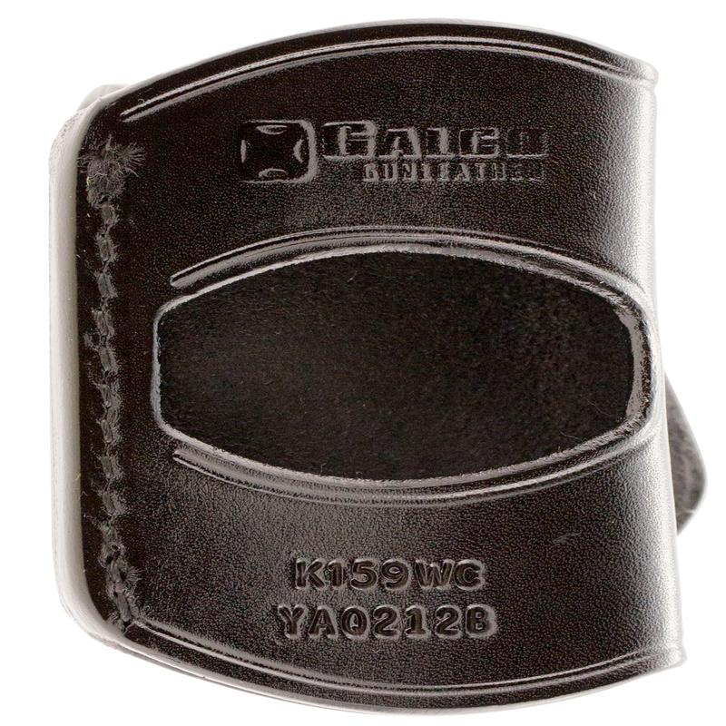 Galco Yaqui Outside-the-Waistband Leather Belt Slide Holster for 1911, Right Hand, Black  YAQ212B