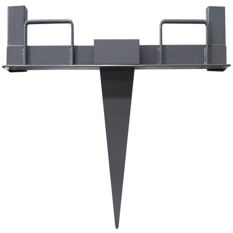 Birchwood Casey Metal Target Stand with Ground Spike, 24-Inch Width, Steel, Folding - 2390MTS