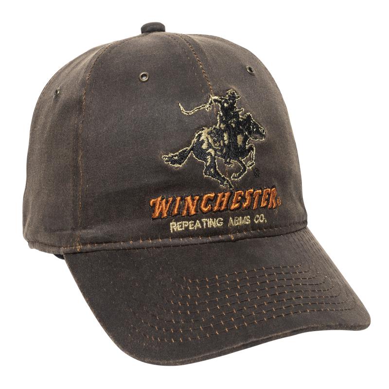 Outdoor Cap Winchester Weathered Cotton Unstructured Mid Crown Hat, Dark Brown - WIN23A