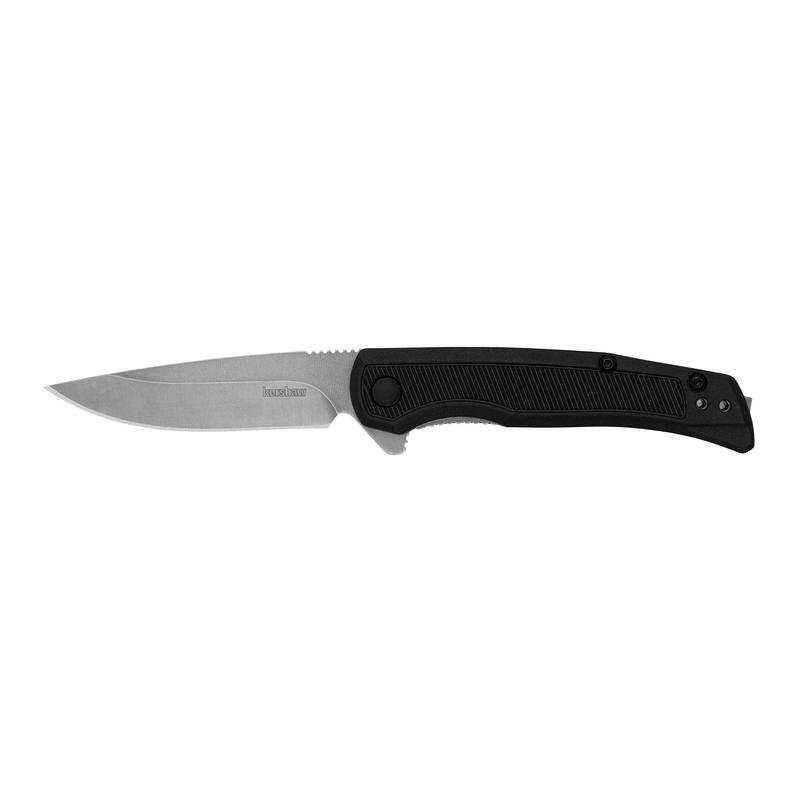 Kershaw Outfield Assisted Folding Knife, 2.8 in Stonewashed Drop Point, Glass-Filled Nylon Handle, 1428