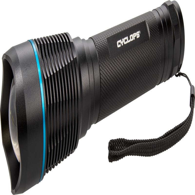 Cyclops Brontes 2K LED Flashlight, 2000 Lumens, Twist Focus, IPX7, AA Battery Powered  CYC-FLB2000