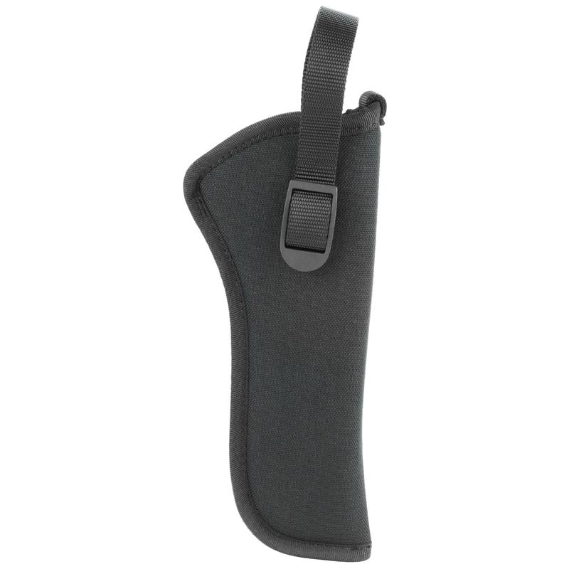 Uncle Mike\'s Sidekick Hip Holster, Size 8, Right-Hand Black Nylon for 5.56\" Single-Action Revolvers, 81081