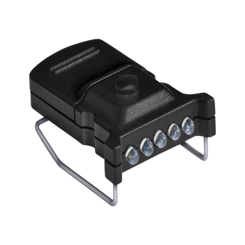 Cyclops Micro Hat Clip Light, 10-Lumen Green LED, Ultra-Light Top-Mount Clip-On, CYC-MHC-G