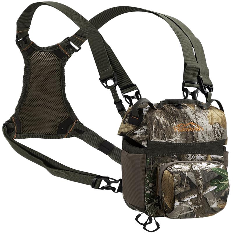 Terrain Mesa Deluxe Binocular Case with Harness, Realtree Edge Camo, Magnetic Closure 19220
