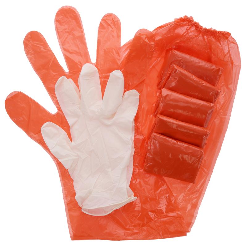 Hunters Specialties Field Dressing Gloves Combo Pack, Disposable Latex & Shoulder-Length Poly  01059