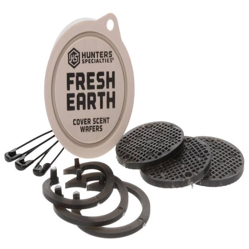 Hunters Specialties Fresh Earth Cover Scent Wafers, 3-Pack Odor-Masking Hunting Disks, 01022