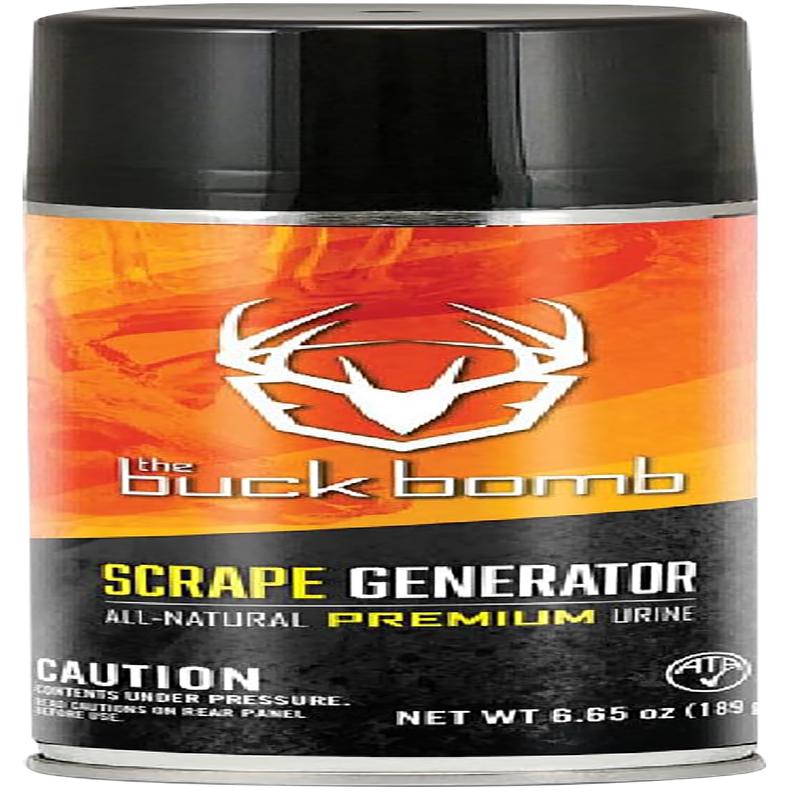 The Buck Bomb Scrape Generator Deer Scent Aerosol, All-Natural Urine, 6.65 oz - BB-200026