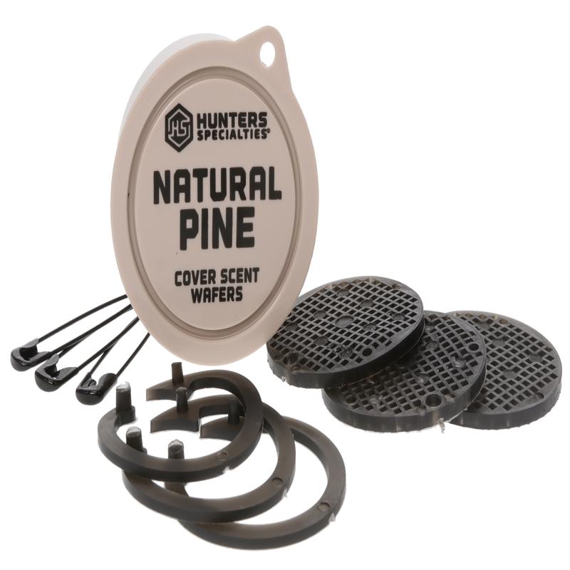 Hunters Specialties Natural Pine Cover Scent Wafers, Solid Odor-Masking 3-Pack for Hunting, 01024