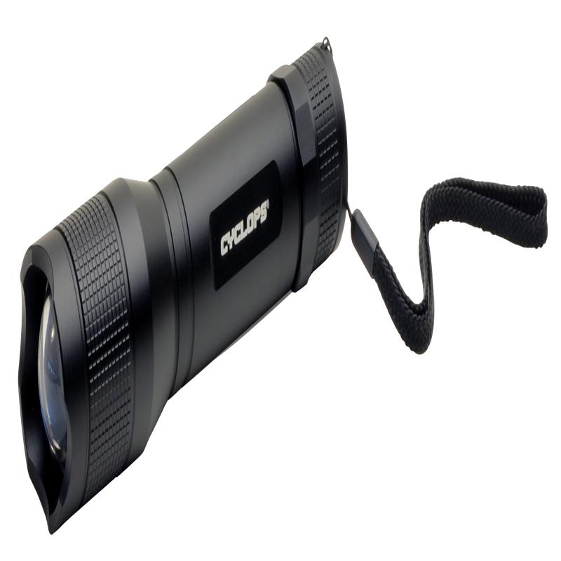 Cyclops TF-800 Tactical Flashlight, 800 Lumens, Cree XPG3 LED, IPX7, Black Anodized Aluminum