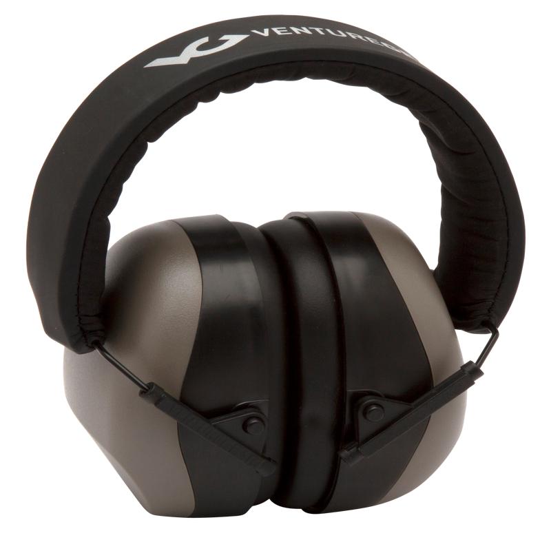 Pyramex Venture Gear VG80 Earmuff with Earplugs, Over-the-Head, Gray/Black, NRR 26/32, VGPM8010C