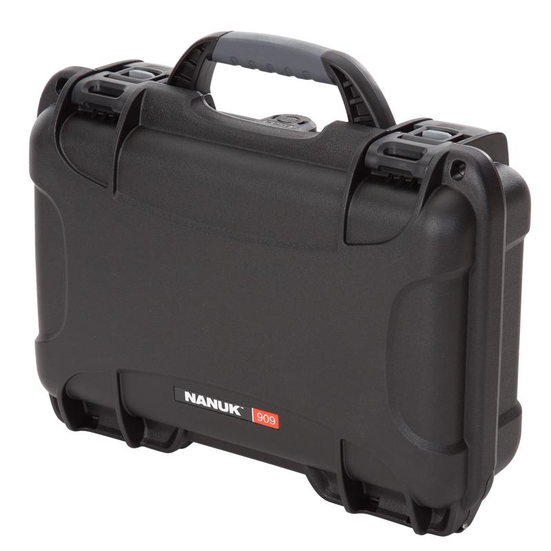 NANUK 909 Waterproof Protective Case with Foam, Black Resin, Airline Approved 9091001