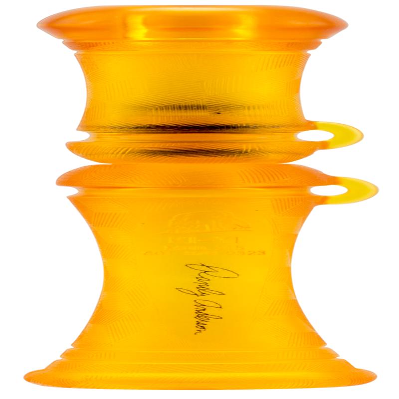 Primos Ki-Yi Predator Mouth Call, Removable Open Mouthpiece, Orange Plastic, 315
