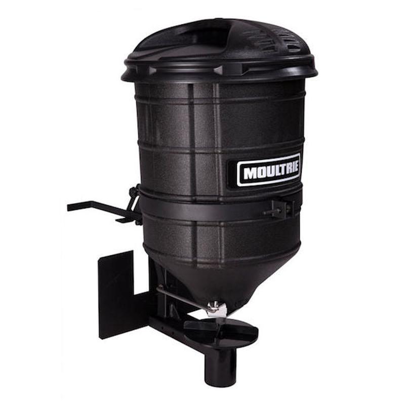 Moultrie Feeders ATV Food Plot Spreader, Manual Gate, 100 lb Plastic Hopper, Universal Mount  MSS-12721