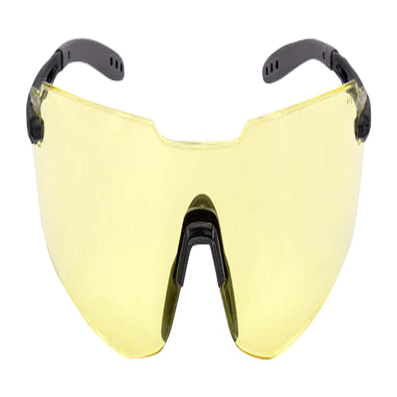Radians Oblivion Safety Glasses - Amber Lens, Black Half-Frame with Rubber Nose Piece, OBV0140CS