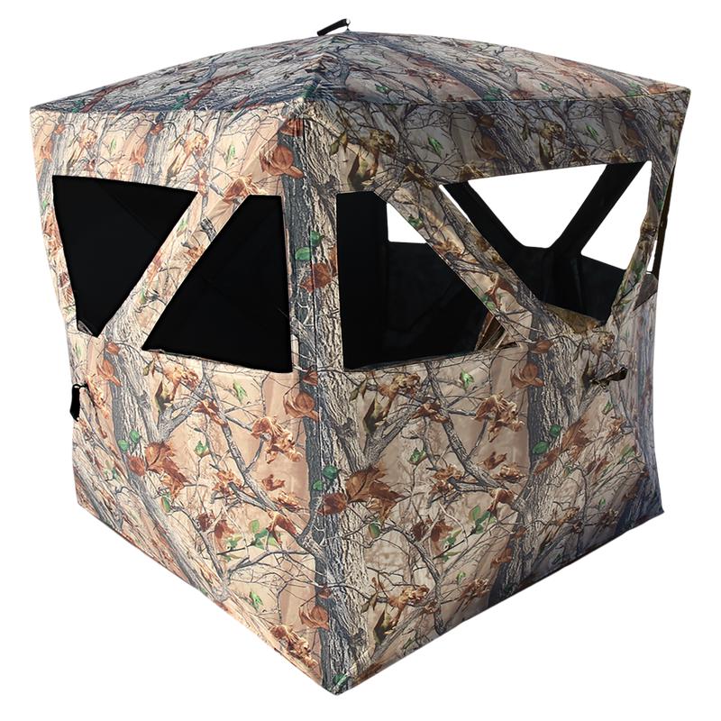 Muddy Three-Person Hunting Ground Blind  Cervidae Camo, 72 x 72 in, 66 in Height MUDGB250