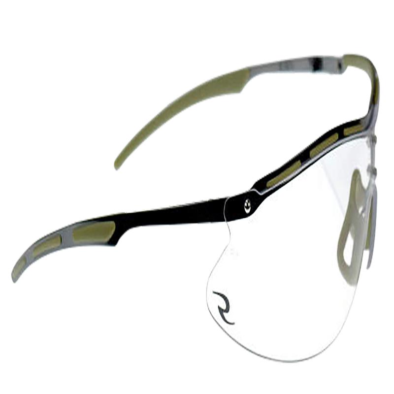 Radians Bravo Safety Glasses - Clear Polycarbonate Lens, Metal/Black Frame, ANSI Z87.1+, CSB1011CS