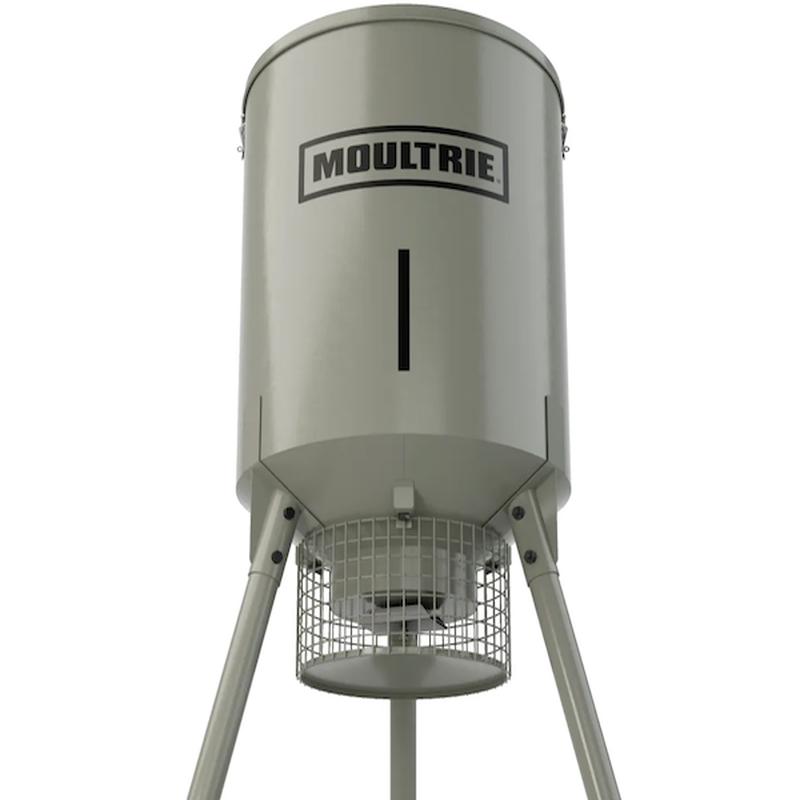 MOULTRIE FEEDERS All-In-One Hanging Deer Feeder, 30 lb Collapsible Bucket, Digital Timer MFG-15100
