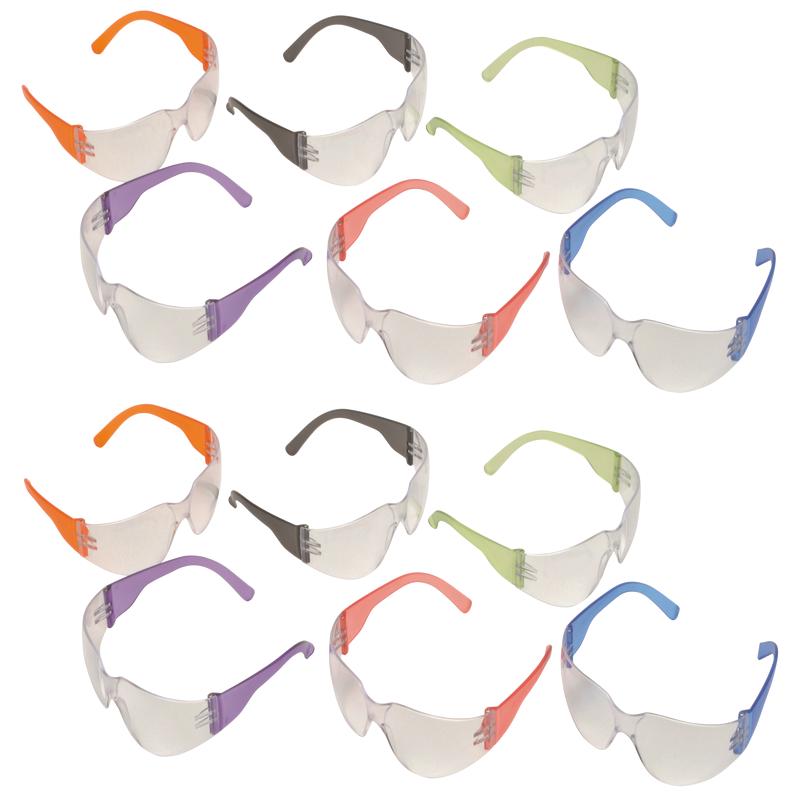 Pyramex Intruder Safety Glasses, Clear Anti-Scratch Polycarbonate Lens, 12-Pack, S4110SMP
