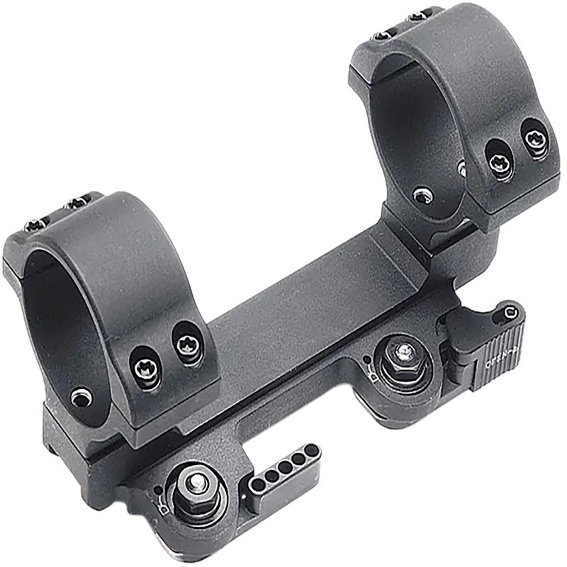 LaRue Tactical In-Line Quick Detach 30mm Scope Mount, Medium Rings, Black Aluminum  LT11130