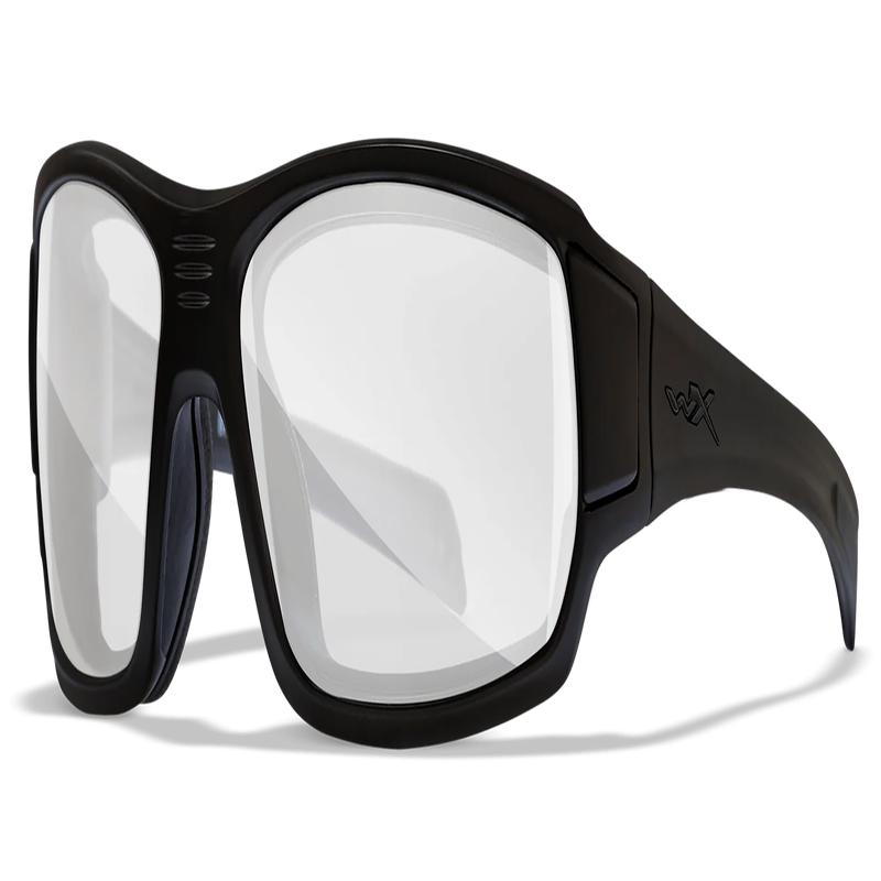 Wiley X WX Breach Safety Glasses, Clear Lens and Matte Black Frame with Venting, CCBRH03