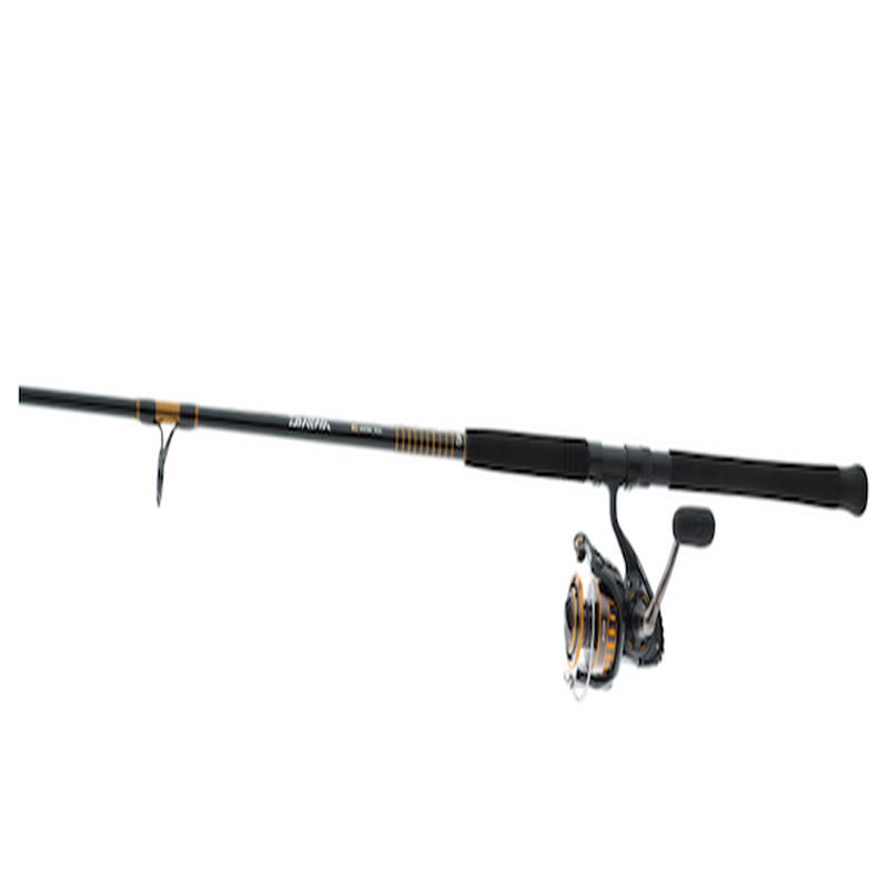 Daiwa BG Spinning Rod & Reel Combo, 7ft Medium Heavy, 6+1 Bearings, Aluminum Spool  BG4500/701MH