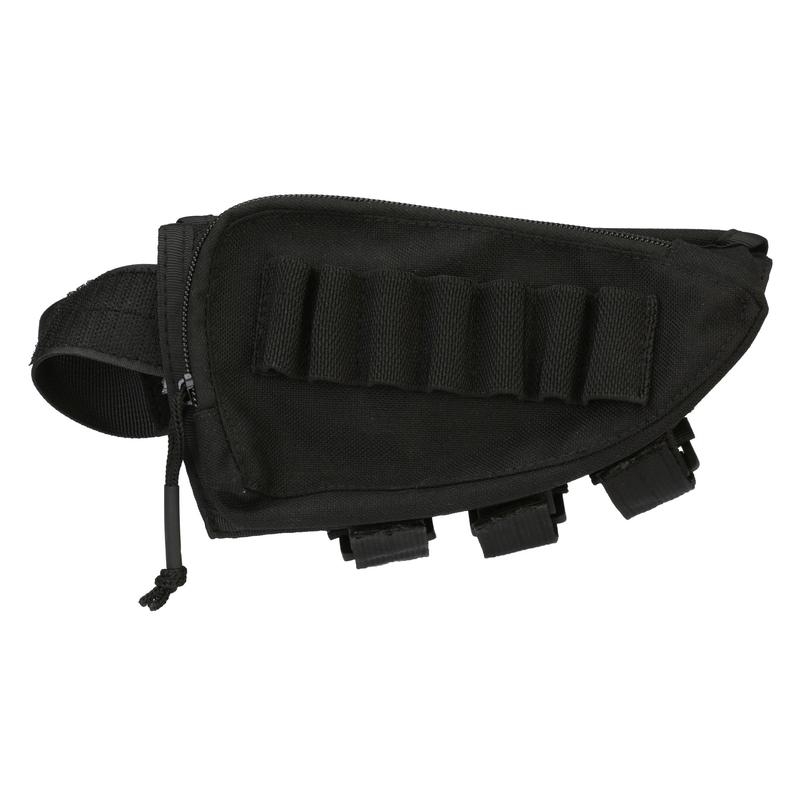 Evolution Outdoor Tactical Rifle Cheek Rest & Ammo Carrier, Polyester, Black 51322-EV