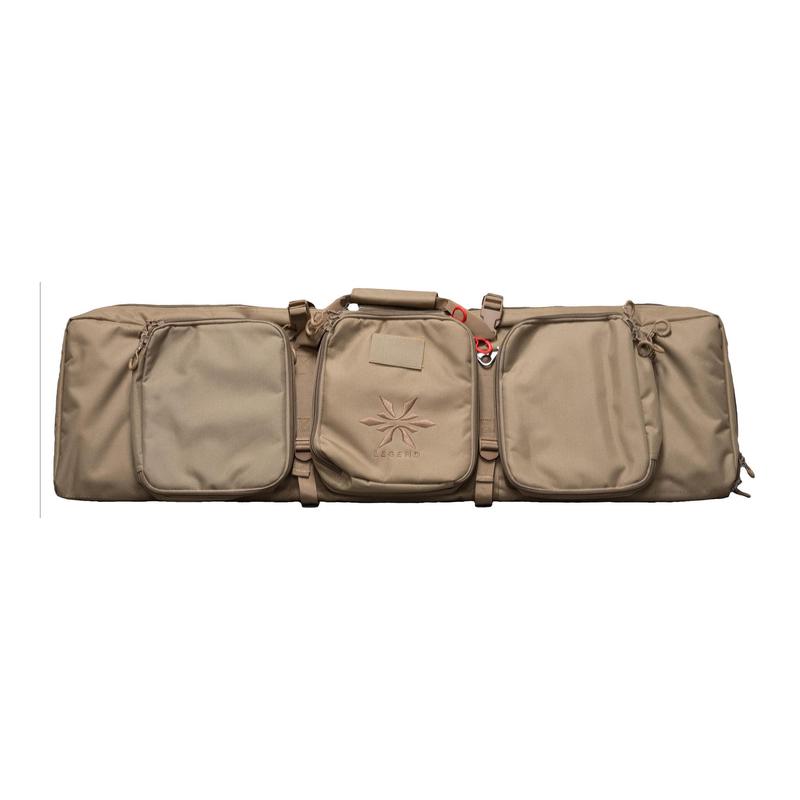 Legend Outdoor Gear Chimera Tactical Rifle Case 42-inch Dark Earth, 2-Rifle, Lockable Zippers CMA400-DE
