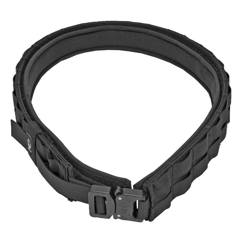 Grey Ghost Gear UGF Battle Belt with Padded Inner, Lightweight 2-Piece System, Black 7011-2