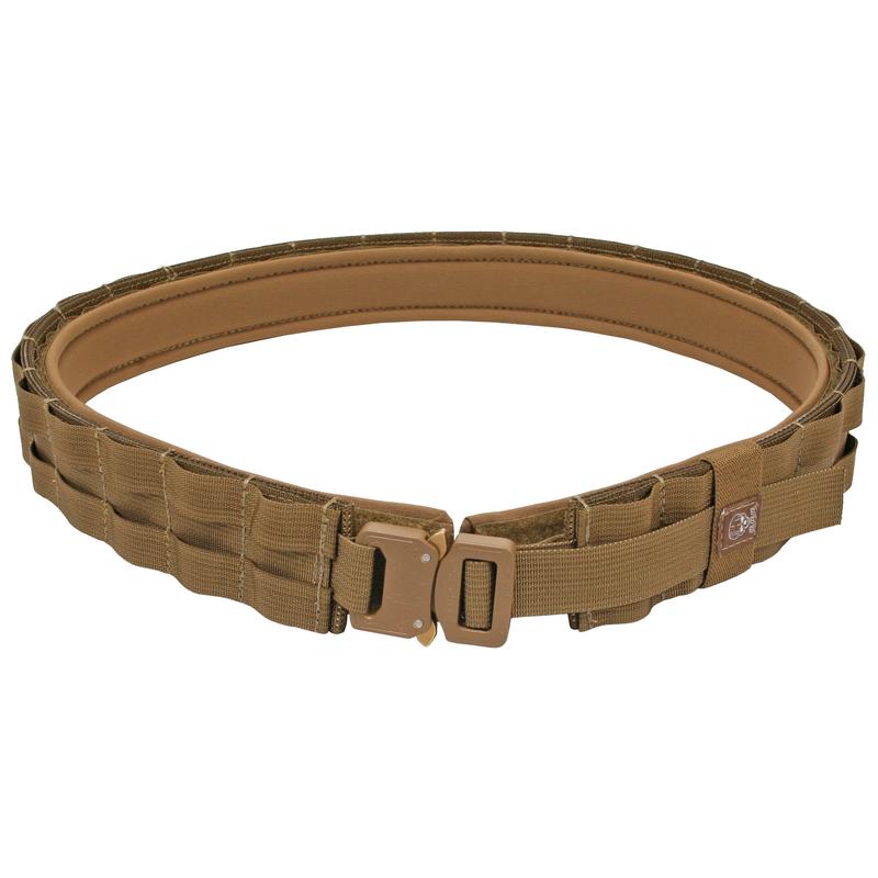 Grey Ghost Gear UGF Battle Belt, Lightweight Two-Piece with Padded Inner, Coyote Brown, Small  7011-14