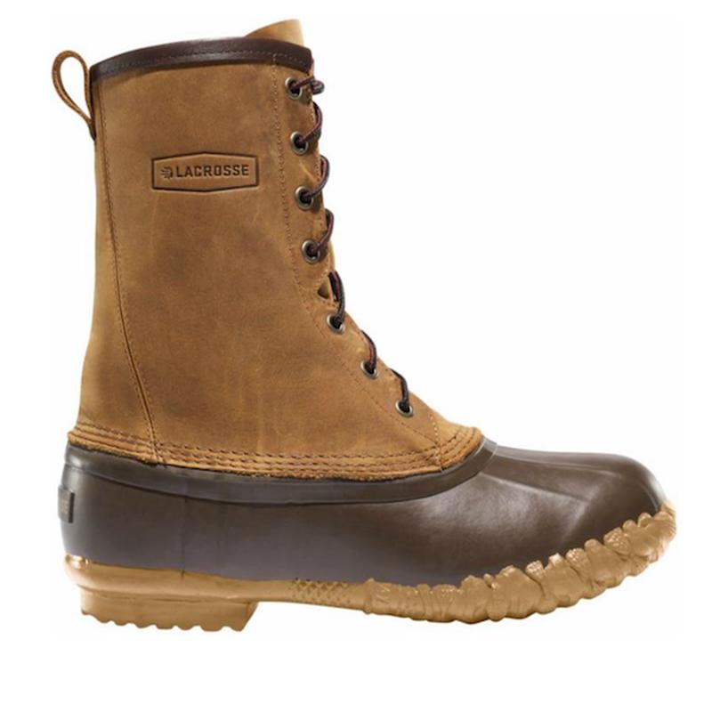 LACROSSE BOOTS Uplander II 10-inch Waterproof Lace Boot, Brown, Steel Shank - 273122