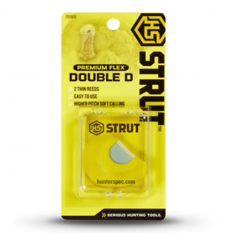 GSM HS Premium Flex Double D Turkey Diaphragm Call for Hunters  HS-05905, Hands-Free Design