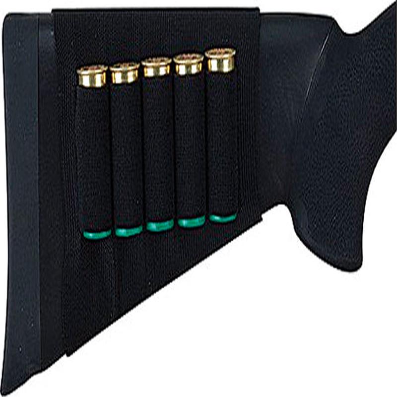 ALLEN Shotgun Buttstock Shell Holder, Black, 5-Round Elastic Sleeve  205