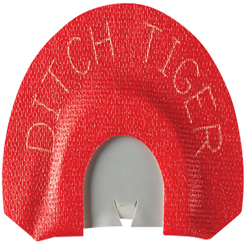 Johnny Stewart Wildlife Calls Ditch Tiger Diaphragm Mouth Call for Bobcat, Premium Flex Infinity Latex, HSJSDIA8