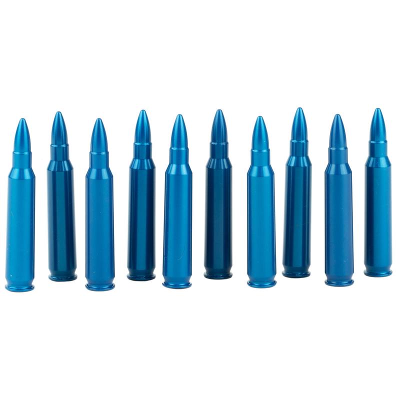 A-Zoom Aluminum Rifle Snap Caps for .223 Remington, Blue 10-Pack, CNC Machined 12322