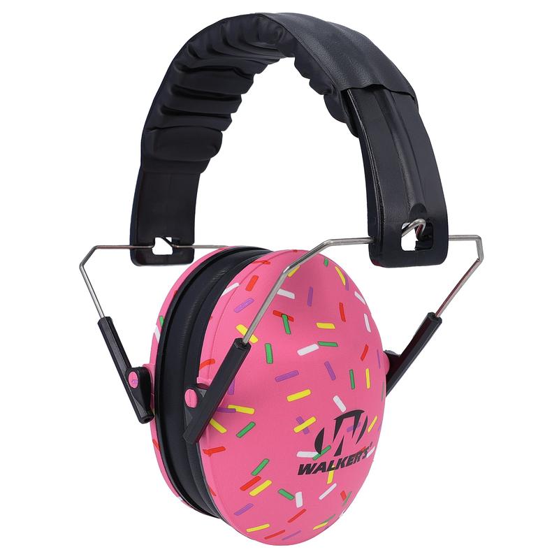 Walker\'s Baby & Kid\'s Folding Ear Muffs  Pink Sprinkles Youth Hearing Protection, GWP-FKDM-SPRNKPK