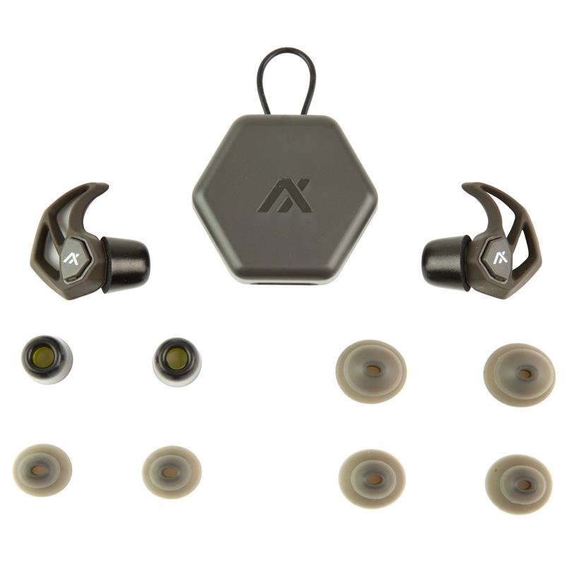 AXIL X30i Dual-Mode Hearing Protection Earplugs, Charcoal  X30I-BLACK