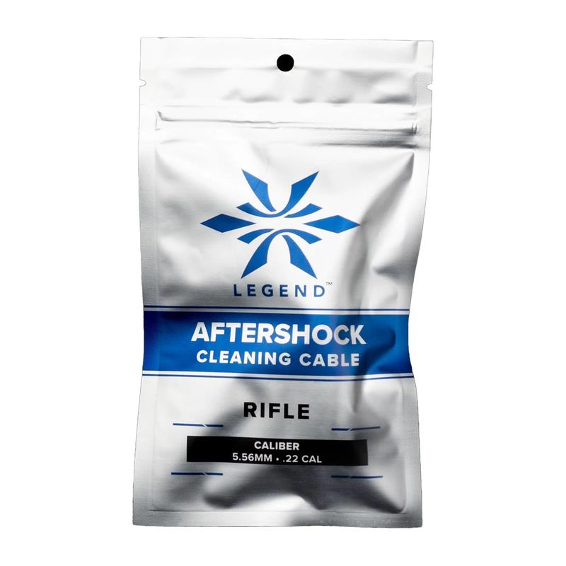 Legend Outdoor Gear Aftershock Bore Cleaning Cable for .22 Cal/5.56mm Rifles, Washable Cotton Braid AS-CC-556