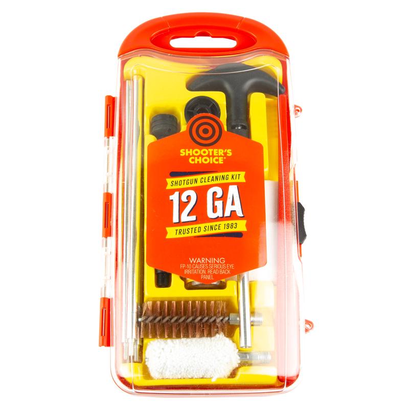 Shooter\'s Choice 12 Gauge Shotgun Cleaning Kit, Brass Rod Set, FP-10 Lubricant Elite, SHF-SRK-12