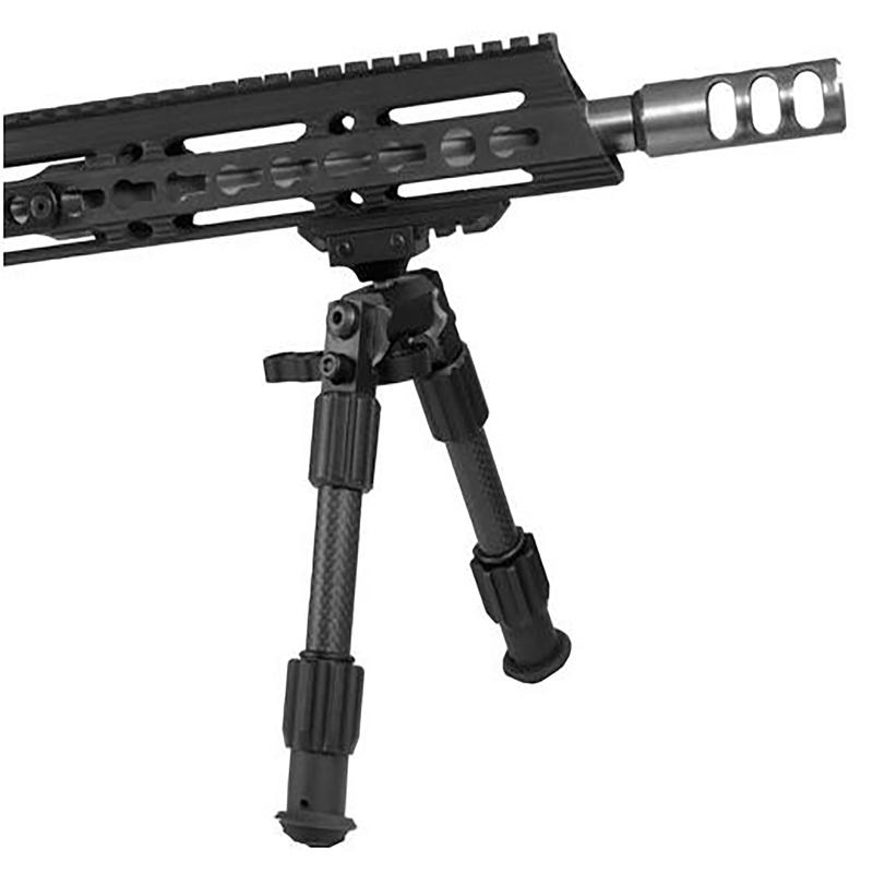 Truglo Tac-Pod Carbon Pro Rifle Bipod, 913 in, Pivoting, Picatinny Rail Mount  TG8903L
