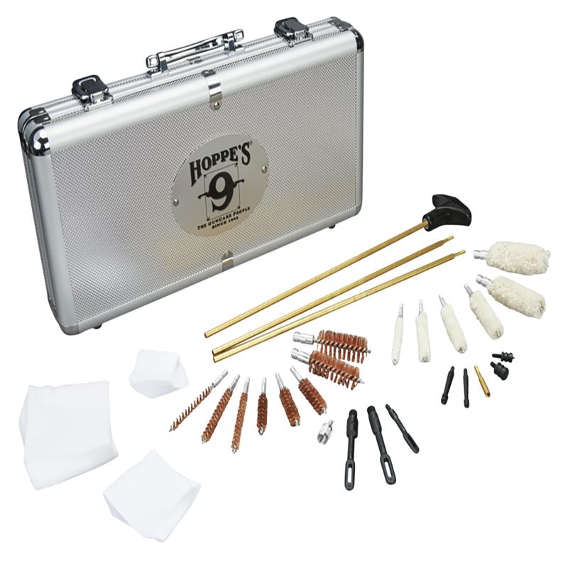 Hoppes Deluxe Gun Cleaning Accessory Kit  Universal Multi-Caliber for Pistols, Rifles & Shotguns UAC102