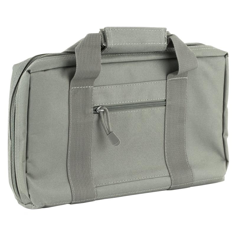 NcSTAR Discreet Pistol Case, Urban Gray  Dual Padded Compartments, Magazine Loops, CPU2903