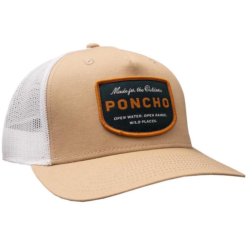 Tan Poncho Badge Trucker Hat