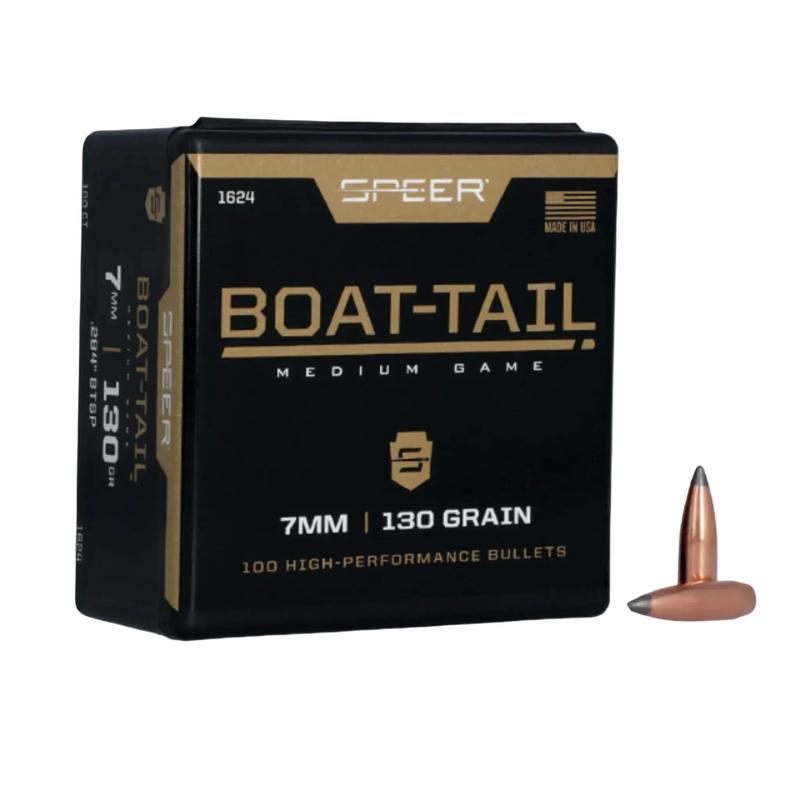 Speer 7mm .284 130Gr Boat Tail Soft Point Projectiles