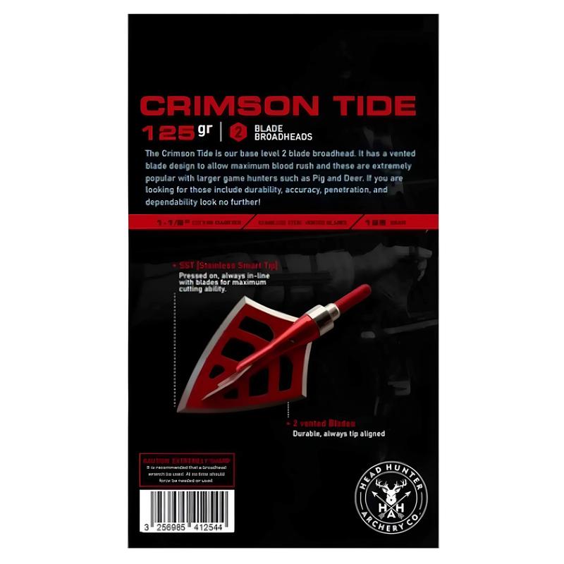 Head Hunter Crimson Tide 2-Blade 125gr Broadheads